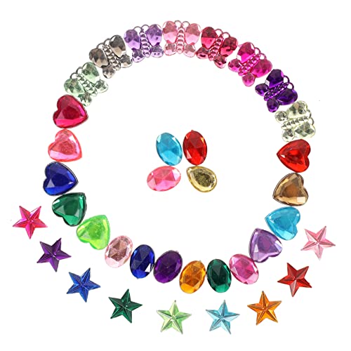 IWOWHERO 400 Stück Edelsteine ​​zum Basteln Bunt Strasssteine Bling-edelsteine ​​herstellen Nagelschmuck Und Charms Hotfix Diamantdekorationen Für Partys Diy Zubehör Acryl von IWOWHERO