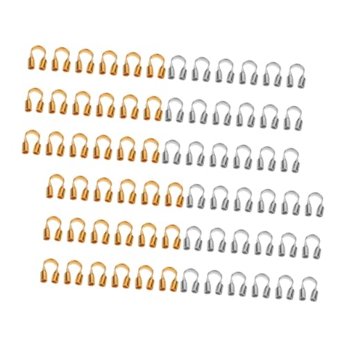 IWOWHERO 400 Stück U förmige Drahtschutzbügel aus Kupfer in Gold und Silber für Schmuckherstellung DIY Perlen armbänder Ohrringe Halsketten Zubehör IWOWHERO 400 Stück U förmige Drahtschutzbügel aus Kupfer in Gold und Silber für Schmuckherstellung DIY Perlen armbänder Ohrringe Halsketten Zubehör von IWOWHERO