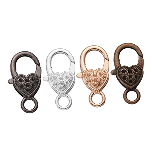 IWOWHERO 40Stücke Herzförmiger Karabinerverschluss Farbe Für DIY Armbänder Halsketten Und Taschenverschlüsse Vielseitig Einsetzbar Und Kreativ IWOWHERO 40Stücke Herzförmiger Karabinerverschluss Farbe Für DIY Armbänder Halsketten Und Taschenverschlüsse Vielseitig Einsetzbar Und Kreativ von IWOWHERO