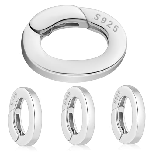 IWOWHERO 4Stücke Ovaler Karabiner Verschluss Für Schmuckherstellung Langlebig Sicherer Federmechanismus Für Halsketten Und Armbänder von IWOWHERO