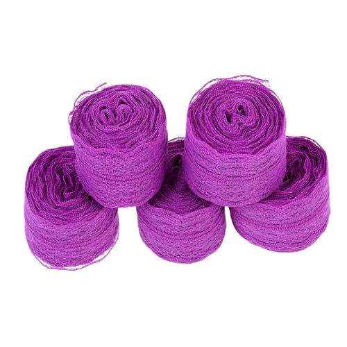 IWOWHERO 5 Rollen Spitze Blumenband Weihnachtsband Dekorativ Farbiges Band Mehrfarbig Band Für Blumen Bänder Zum Basteln Bowknot-zubehör Bänder Binden Schleife Polyestergarn Violett IWOWHERO 5 Rollen Spitze Blumenband Weihnachtsband Dekorativ Farbiges Band Mehrfarbig Band Für Blumen Bänder Zum Basteln Bowknot-zubehör Bänder Binden Schleife Polyestergarn Violett von IWOWHERO