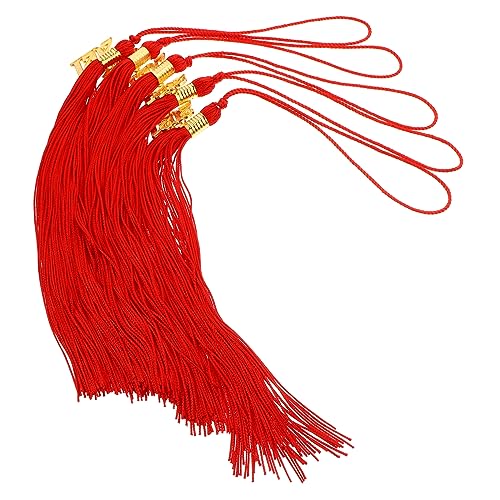 IWOWHERO 5 Stück 2020 Doktorhut Quasten hängende Ohr 2021 Jahr Charm Grad Quaste Akademische Abschlussquaste Abschluss-Ehrenquaste grad caps dekorationen Abschlusshüte Polyester rot IWOWHERO 5 Stück 2020 Doktorhut Quasten hängende Ohr 2021 Jahr Charm Grad Quaste Akademische Abschlussquaste Abschluss-Ehrenquaste grad caps dekorationen Abschlusshüte Polyester rot von IWOWHERO