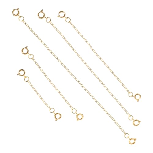 IWOWHERO 5 Stück Kupfer-Halskette Armbänder bunt Ersatz mehrere verdrehte handmade schmuck verlängerung für armband Endungen von Erweiterungsschwänzen Armbandketten selber machen Golden IWOWHERO 5 Stück Kupfer-Halskette Armbänder bunt Ersatz mehrere verdrehte handmade schmuck verlängerung für armband Endungen von Erweiterungsschwänzen Armbandketten selber machen Golden von IWOWHERO