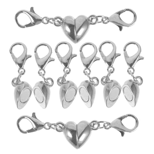 IWOWHERO 5 Stück Magnetschnallenschmuck Verschlüsse Für Schmuck Verschlüsse Und Verschlüsse Schmuck Verschluss Schlüssel Magnetverschlüsse Verschluss Für Halsketten Kupferlegierung Silver von IWOWHERO