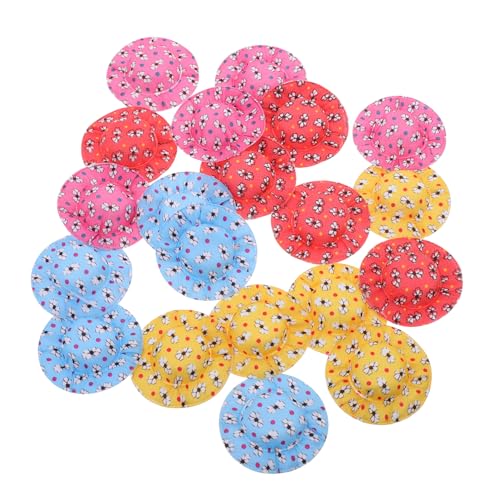 IWOWHERO 5 Stück Miniatur-DIY-puppenhüte, Kleine Stoffhüte, Basteln, Kleine Partyhüte, Puppen-blumenhüte, Mini-Zylinder Für Dekoratives Puppen-carft-zubehör von IWOWHERO