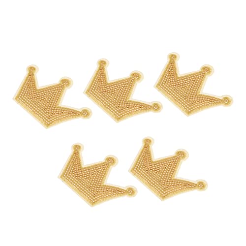 IWOWHERO 5 Stück Teiliges Kronen Pailletten zum Aufnähen Kleidungsapplikationen DIY Nähzubehör für Taschen Schuhe Hüte und Textilien IWOWHERO 5 Stück Teiliges Kronen Pailletten zum Aufnähen Kleidungsapplikationen DIY Nähzubehör für Taschen Schuhe Hüte und Textilien von IWOWHERO