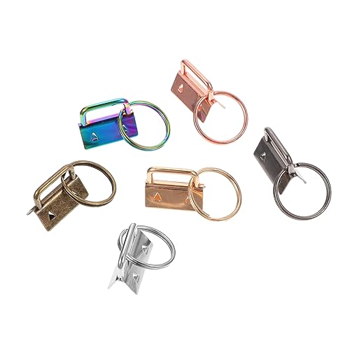 IWOWHERO 50 Stück Gurtband- Clip Herstellung Karabiner Mini Bezeichner Schleife Verriegeln Schnalle Gürtel Schnappen Für Armbandclip Armbandanhänger Kohlenstoffstahl von IWOWHERO