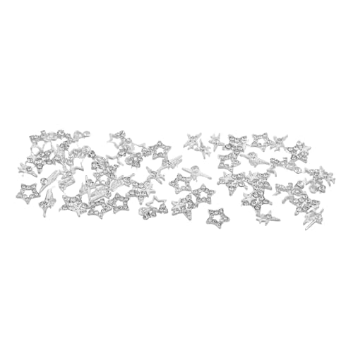 IWOWHERO 50 Stück Himmlische Nagelanhänger Süße Nagelanhänger Nagelschmuck Sternanhänger Nägel Nagelsteine ​​Für Acrylnägel Nagelkristalle Für Nägel von IWOWHERO