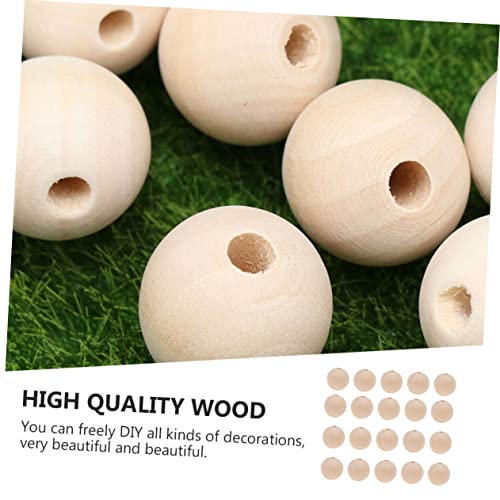 IWOWHERO 50 Stück Holz Abstandshalter Perlen Unbehandelt Runde Naturfarbe Holzperlen für DIY Schmuckherstellung IWOWHERO 50 Stück Holz Abstandshalter Perlen Unbehandelt Runde Naturfarbe Holzperlen für DIY Schmuckherstellung von IWOWHERO