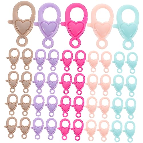 IWOWHERO 50 Stück Liebe Hummer Schnalle Schmuck Verschluss Krallenverschlüsse Für Schmuckherstellung Klauenhaken Karabiner-schmuckverschluss Kit Zur Schmuckherstellung Harz IWOWHERO 50 Stück Liebe Hummer Schnalle Schmuck Verschluss Krallenverschlüsse Für Schmuckherstellung Klauenhaken Karabiner-schmuckverschluss Kit Zur Schmuckherstellung Harz von IWOWHERO