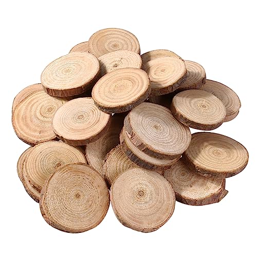 IWOWHERO 50 Stück Natürliche Runde Holzscheiben Diy Handgefertigte Holzplatten für Bastelarbeiten Hochzeitsdekoration Fotorequisiten Feiern und Projekte IWOWHERO 50 Stück Natürliche Runde Holzscheiben Diy Handgefertigte Holzplatten für Bastelarbeiten Hochzeitsdekoration Fotorequisiten Feiern und Projekte von IWOWHERO