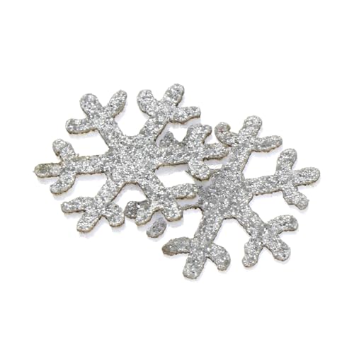 IWOWHERO 50 Stück Teiliges Schneeflocken DIY Dekorationsset für Haaraccessoires Silberfarbene Haarschmuckteile Langlebiges Material für Junge Mädchen und Kreative Frisuren IWOWHERO 50 Stück Teiliges Schneeflocken DIY Dekorationsset für Haaraccessoires Silberfarbene Haarschmuckteile Langlebiges Material für Junge Mädchen und Kreative Frisuren von IWOWHERO