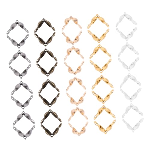 IWOWHERO 500Stücke DIY Perlenkappen Metallbeschichtete Offene Endkappen Für Schmuckherstellung Armbänder Halsketten Und Ohrringe Farbe Kc IWOWHERO 500Stücke DIY Perlenkappen Metallbeschichtete Offene Endkappen Für Schmuckherstellung Armbänder Halsketten Und Ohrringe Farbe Kc von IWOWHERO