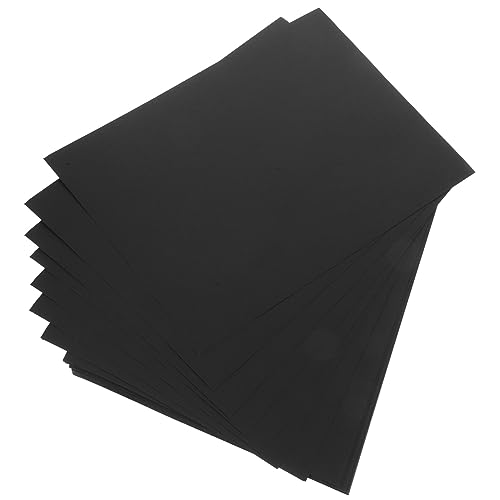 IWOWHERO 50Stücke Schwarzes Kartonpapier für DIY Bastelprojekte Wasserfestes Origami Papier Vielseitig Einsetzbar für Zeichnungen und Handarbeiten für Familie von IWOWHERO