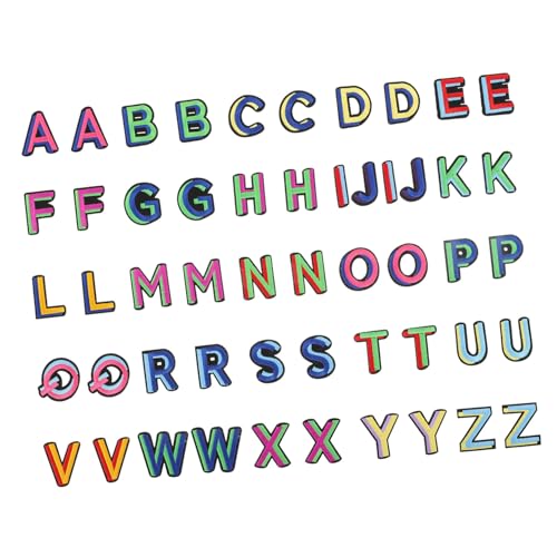 IWOWHERO 52Stücke Farbenfrohe Alphabet Patches Teiliges Applikationen zum Aufnähen für Kleidung Taschen und Hüte für DIY Handwerksprojekte und Kostümdekoration IWOWHERO 52Stücke Farbenfrohe Alphabet Patches Teiliges Applikationen zum Aufnähen für Kleidung Taschen und Hüte für DIY Handwerksprojekte und Kostümdekoration von IWOWHERO