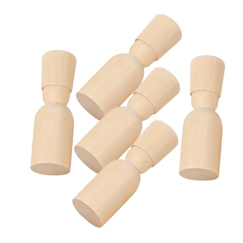 IWOWHERO 5Stücke Holzpuppen zum Bemalen Unvollendete Holzfiguren für Basteln DIY Puppen für Fantasie und Entwicklung Geschenkidee und Home Decoration IWOWHERO 5Stücke Holzpuppen zum Bemalen Unvollendete Holzfiguren für Basteln DIY Puppen für Fantasie und Entwicklung Geschenkidee und Home Decoration von IWOWHERO