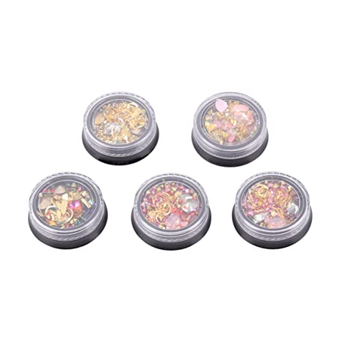 IWOWHERO 5stücke Nail Art Charms Stern Und Mondform Rhinestones Dekorationen Für Maniküre Diy Nagelzubehör Für Kreative Nageldesigns IWOWHERO 5stücke Nail Art Charms Stern Und Mondform Rhinestones Dekorationen Für Maniküre Diy Nagelzubehör Für Kreative Nageldesigns von IWOWHERO