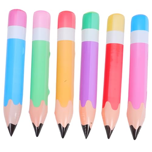 IWOWHERO 6 Stück Teiliges Große Aufblasbare PVC Bleistiftballons Langlebige Schuldekoration Bunte Jumbo Bleistifte Platzsparend Einfache Handhabung für Klassenzimmer und Party IWOWHERO 6 Stück Teiliges Große Aufblasbare PVC Bleistiftballons Langlebige Schuldekoration Bunte Jumbo Bleistifte Platzsparend Einfache Handhabung für Klassenzimmer und Party von IWOWHERO