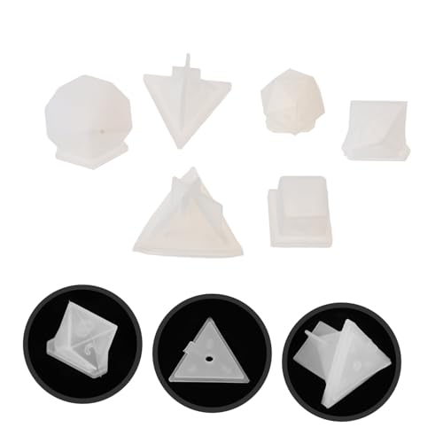 IWOWHERO 6 Stück Teiliges Silikonform Polyedrische Würfel Formen für DIY Epoxidharz Spielwürfel Gießen für Bastelprojekte und Individuelle Geschenkideen IWOWHERO 6 Stück Teiliges Silikonform Polyedrische Würfel Formen für DIY Epoxidharz Spielwürfel Gießen für Bastelprojekte und Individuelle Geschenkideen von IWOWHERO