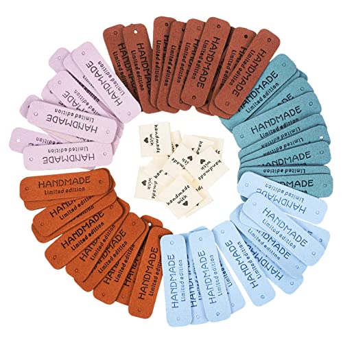 IWOWHERO 60 Stück Teiliges Handmade Leder und Stofflabels mit Geprägtem Herzmotiv zum Aufnähen Vielseitig für Kleidung Taschen Schuhe Hüte DIY Bastelzubehör Farben für Textilveredelung IWOWHERO 60 Stück Teiliges Handmade Leder und Stofflabels mit Geprägtem Herzmotiv zum Aufnähen Vielseitig für Kleidung Taschen Schuhe Hüte DIY Bastelzubehör Farben für Textilveredelung von IWOWHERO