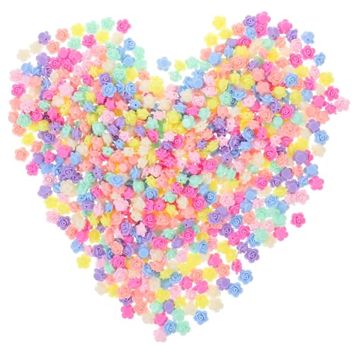 IWOWHERO 660 Stück Rosen Perlen Herstellung Perlen Für Schmuckhersteller Charme Niedliche Reize Schmuckzubehör Blumen Rosa Abstandsperle Rosen-anhänger Rosenperlen Selber Machen Acryl von IWOWHERO