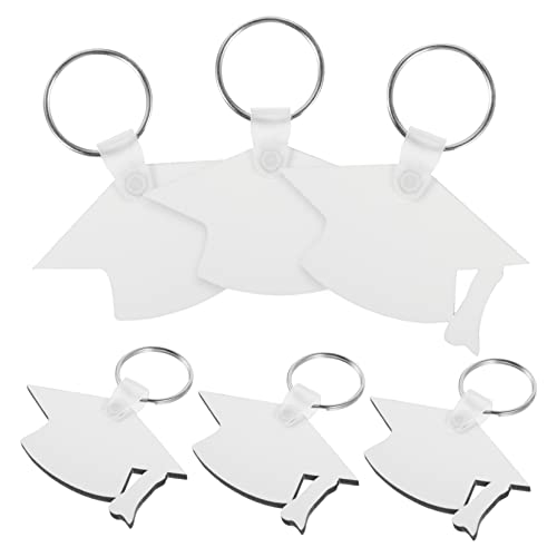 IWOWHERO 6Stücke DIY Sublimations Schlüsselanhänger Leere Wärmeübertragungs Ringe Personalisierbare Graduation Party für Unvergessliche Erinnerungen und Fotos Langlebiges von IWOWHERO