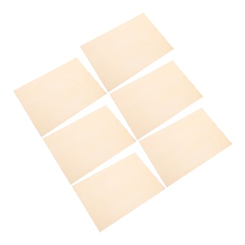 IWOWHERO 6Stücke Holzblätter für DIY Handwerksprojekte Unlackierte Flexible Holzplatten für Zeichnen und Basteln für Aktivitäten IWOWHERO 6Stücke Holzblätter für DIY Handwerksprojekte Unlackierte Flexible Holzplatten für Zeichnen und Basteln für Aktivitäten von IWOWHERO