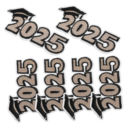 IWOWHERO 6pcs -abschlussflecken Für Die Klasse Von 2025 Abschlussfeierdekorationen Und Halten Eisen Auf Flecken Für Jackenhüte An von IWOWHERO