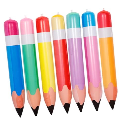 IWOWHERO 7 Stück Teiliges Aufblasbares PVC Bleistift Deko Langlebig Leicht für Schulanfang Party Klassenzimmer Wanddeko Jungen Mädchen IWOWHERO 7 Stück Teiliges Aufblasbares PVC Bleistift Deko Langlebig Leicht für Schulanfang Party Klassenzimmer Wanddeko Jungen Mädchen von IWOWHERO