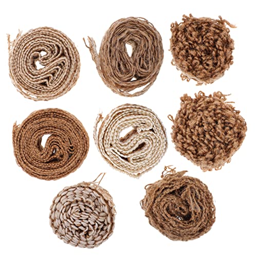 IWOWHERO 8 Rollen Rollen Hanfseil Gewebtes Band Hessisch Bänder Zum Basteln Bänder Umwickeln Rustikal Stoffband Schleife Sackleinenband Gartenschnur Dekoratives Band Diy-bänder Jute IWOWHERO 8 Rollen Rollen Hanfseil Gewebtes Band Hessisch Bänder Zum Basteln Bänder Umwickeln Rustikal Stoffband Schleife Sackleinenband Gartenschnur Dekoratives Band Diy-bänder Jute von IWOWHERO