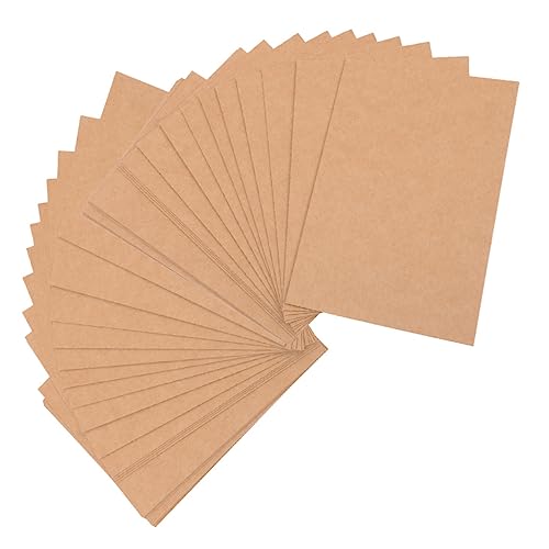 IWOWHERO 80 Stück Leere Marmelade leere Notizkarten DIY-Karte nicht Geburtstag schmucklos memo karten graffikarte Graffiti-Karten für den täglichen Gebrauch kompakte Wortkarten Papier Brown von IWOWHERO