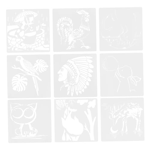 IWOWHERO 9 Stück Malvorlage schablonen bastelset zoigltod Zeichnungsvorlage zeichnen Schablone Tierzeichnungsvorlage Zeichenvorlagen für das Haustier Weiß IWOWHERO 9 Stück Malvorlage schablonen bastelset zoigltod Zeichnungsvorlage zeichnen Schablone Tierzeichnungsvorlage Zeichenvorlagen für das Haustier Weiß von IWOWHERO