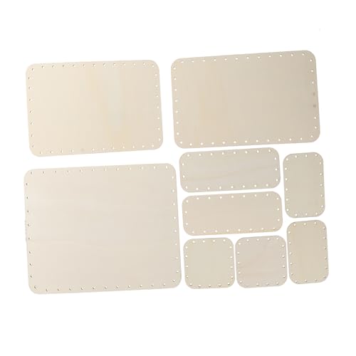 IWOWHERO 9 Stück Wanddekorationen aus Holz bastelholz holzspielsachen holzpanele Holzstücke Holzgeschenke Ornament Crafts Stichworte Hochzeit Holz natürliche Scheiben unfertige Holzspäne von IWOWHERO