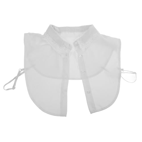 IWOWHERO Abnehmbarer Damen Blusenkragen Weiß mit Spitzenverzierung Falscher Kragen als Dekorativer Einsteckkragen Komfortabel und Vielseitig Kombinierbar für Elegante Blusen und Hemden IWOWHERO Abnehmbarer Damen Blusenkragen Weiß mit Spitzenverzierung Falscher Kragen als Dekorativer Einsteckkragen Komfortabel und Vielseitig Kombinierbar für Elegante Blusen und Hemden von IWOWHERO