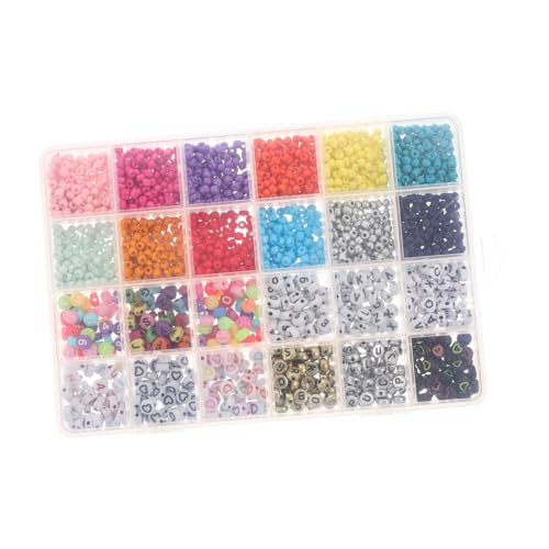 IWOWHERO DIY Bastelset mit Fächern Handgefertigte Glasperlen Verschiedenen Farben für Armbänder und Kinderprojekte Hochwertige und Langlebige Buchstabenperlen IWOWHERO DIY Bastelset mit Fächern Handgefertigte Glasperlen Verschiedenen Farben für Armbänder und Kinderprojekte Hochwertige und Langlebige Buchstabenperlen von IWOWHERO