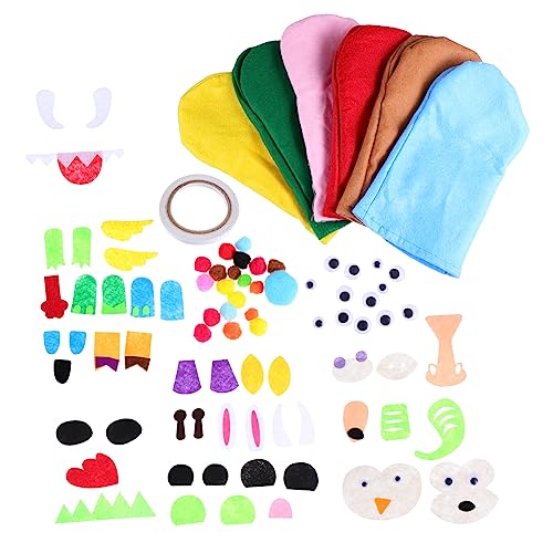 IWOWHERO DIY Handpuppen Bastelset aus Sicherem Filzmaterial Handpuppen Bausatz für Fördert Feinmotorik und Geduld Interaktives Rollenspiel für Mädchen Ab Jahren von IWOWHERO