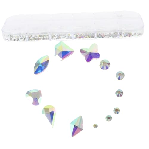 IWOWHERO DIY Nagelkunst Strasssteine Fächer Flache Rückseite für Nail Art Maniküre und Bastelprojekte Vielseitig Einsetzbar für Verschiedene IWOWHERO DIY Nagelkunst Strasssteine Fächer Flache Rückseite für Nail Art Maniküre und Bastelprojekte Vielseitig Einsetzbar für Verschiedene von IWOWHERO