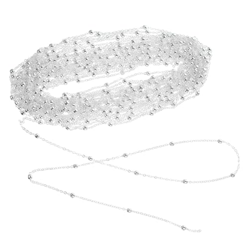 IWOWHERO DIY Schmuckkette Rolle Dünne Gliederkette aus Silberfarbenem für Halsketten Schmuckherstellung Armband Basteln Vielseitig und Langlebig IWOWHERO DIY Schmuckkette Rolle Dünne Gliederkette aus Silberfarbenem für Halsketten Schmuckherstellung Armband Basteln Vielseitig und Langlebig von IWOWHERO