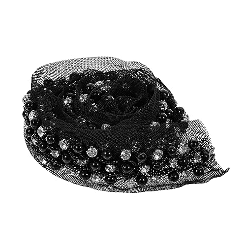 IWOWHERO Dekoratives Spitzenband mit Perlenbesatz Reihige Perlenkette Schwarzem Tüll für Kleidung DIY Projekte Vorhänge und Accessoires ca Vielseitiges IWOWHERO Dekoratives Spitzenband mit Perlenbesatz Reihige Perlenkette Schwarzem Tüll für Kleidung DIY Projekte Vorhänge und Accessoires ca Vielseitiges von IWOWHERO