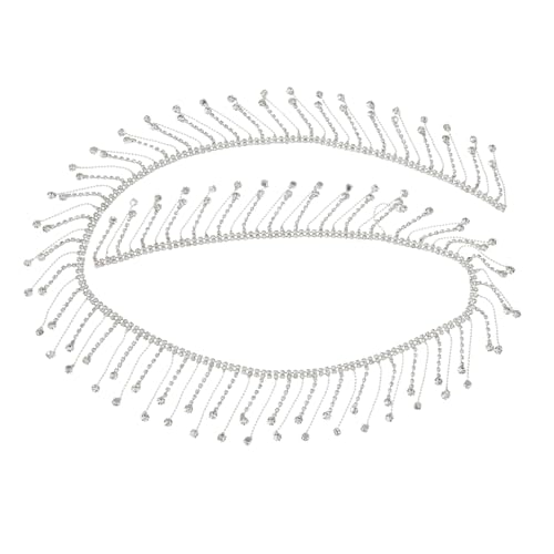 IWOWHERO Diamantkette mit Quaste Kleidungszubehör Perlen Sackleinen Herstellung schmuck ketten kolodialesilber hochzeitsdeko Kettendeko selber machen Strass-Fransenbesatz Legierung Silver IWOWHERO Diamantkette mit Quaste Kleidungszubehör Perlen Sackleinen Herstellung schmuck ketten kolodialesilber hochzeitsdeko Kettendeko selber machen Strass-Fransenbesatz Legierung Silver von IWOWHERO