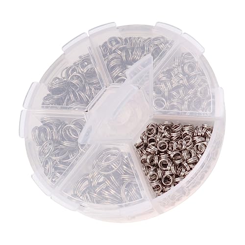 IWOWHERO Eisenring Doppelringe Geschlossene Ringe für Schmuckherstellung Silberne Bastelaccessoires für Kreative Projekte IWOWHERO Eisenring Doppelringe Geschlossene Ringe für Schmuckherstellung Silberne Bastelaccessoires für Kreative Projekte von IWOWHERO