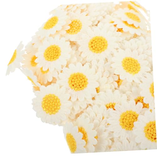 IWOWHERO Gänseblümchen Wasserlösliche Spitze Dekoration Dekoratives Band Spitzenbesatz Blumen Bandspitze Spitzenband Umwickeln Party Schleife Kleidung Spitze Kleidungszubehör Nylon von IWOWHERO