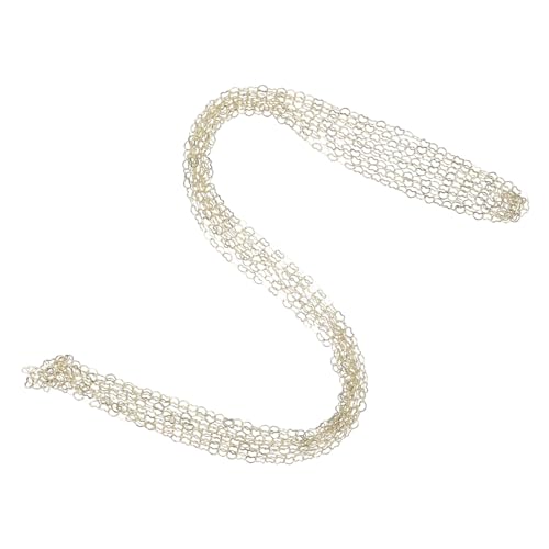 IWOWHERO Liebeskette Halskette dünn Silber kleine Kette schnell bastelbedarf hand schmuck Kettenset für die Herstellung von Armbändern Ketten für die Schmuckherstellung Legierung Golden von IWOWHERO