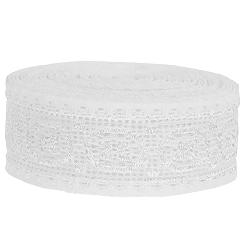 IWOWHERO Manueller Spitzenbesatz für DIY Nähprojekte Weiße Spitze für Hochzeitskleider Dekoration und Mehr Hochwertiges Anpassbares Spitzenband von IWOWHERO