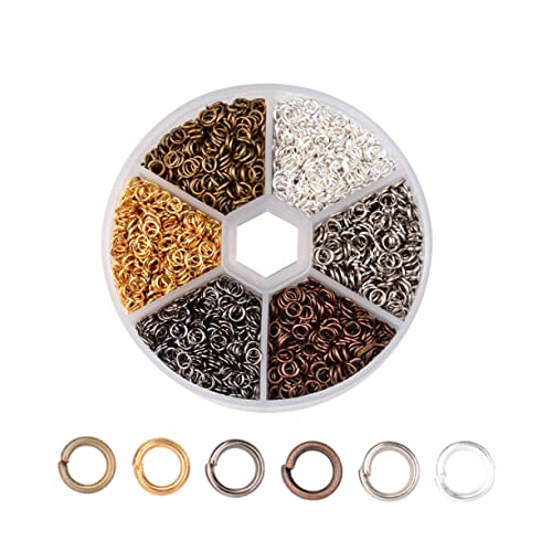 IWOWHERO Offene Biegeringe Sprungringe für DIY Schmuckherstellung Armband Ohrringe Halskette Langlebiges Verschiedenen Farben Projekte IWOWHERO Offene Biegeringe Sprungringe für DIY Schmuckherstellung Armband Ohrringe Halskette Langlebiges Verschiedenen Farben Projekte von IWOWHERO