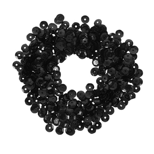 IWOWHERO Paillettenkunst Glitzernde Pailletten Glitzernde Verzierungen Glitzer zum Basteln extra feiner Glitzer Dekorationen bastelt Pailletten Handwerk Pailletten DIY Pailletten Black von IWOWHERO