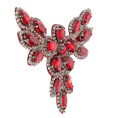IWOWHERO Schuhblume Aus Strass Patch Flicken Aufnähen Flecken Jacke Klebstoff Bestickt Eisenapplikationen Dekorative Kleiderflicken Stoff Zur Kleiderherstellung Strasssteine Rot IWOWHERO Schuhblume Aus Strass Patch Flicken Aufnähen Flecken Jacke Klebstoff Bestickt Eisenapplikationen Dekorative Kleiderflicken Stoff Zur Kleiderherstellung Strasssteine Rot von IWOWHERO