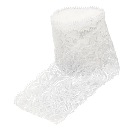 IWOWHERO Spitze Hochzeit dehnbar Schnürsenkel Schleife Stoff Zubehör tischdecke makramee Handgemachte Dekoration Geschenkverpackung Dekoration Kleidung elastischer Nähbesatz Nylongarn Weiß IWOWHERO Spitze Hochzeit dehnbar Schnürsenkel Schleife Stoff Zubehör tischdecke makramee Handgemachte Dekoration Geschenkverpackung Dekoration Kleidung elastischer Nähbesatz Nylongarn Weiß von IWOWHERO