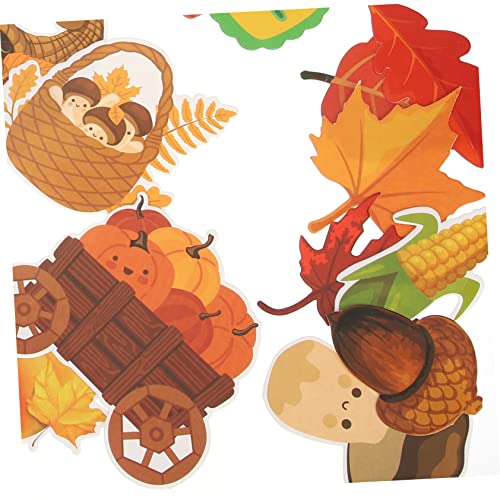 IWOWHERO Thanksgiving Papier Dekoration Teilig Herbstliche Pinnwand Ausschnitte Farbenfrohe Classroom Cutouts für Vorschule Langlebige Papiermaterialien Einfache Montage für IWOWHERO Thanksgiving Papier Dekoration Teilig Herbstliche Pinnwand Ausschnitte Farbenfrohe Classroom Cutouts für Vorschule Langlebige Papiermaterialien Einfache Montage für von IWOWHERO