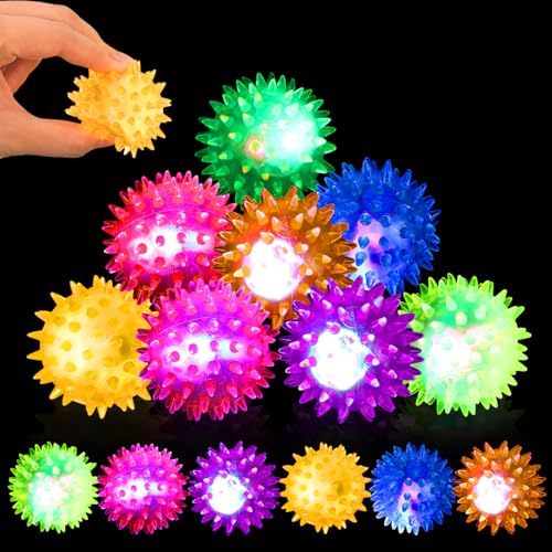 IWTBNOA 12 Stück Igelball Mitgebsel Kindergeburtstag, Leuchtball Gastgeschenke, Blinkender Stachelball mit Noppen, Leuchtende Led Flummis für Kinder, Party Gadgets Kleine Geschenke Jungen Mädchen IWTBNOA 12 Stück Igelball Mitgebsel Kindergeburtstag, Leuchtball Gastgeschenke, Blinkender Stachelball mit Noppen, Leuchtende Led Flummis für Kinder, Party Gadgets Kleine Geschenke Jungen Mädchen von IWTBNOA